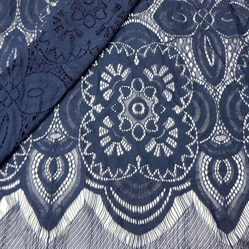 Dress Eyelash Cutwork Lace Fabric for Women's Wear Wholesale Supplier 11
